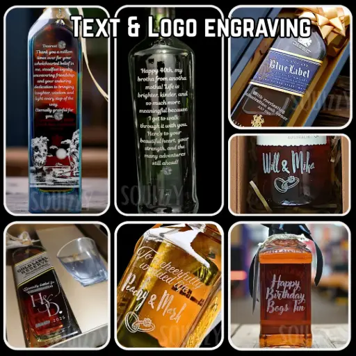 Engraving Text & Logo on Bottle
