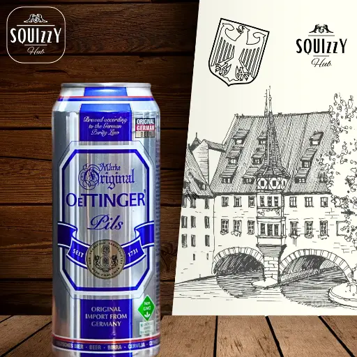 Oettinger Pils Pilsner Lager beer 500ml