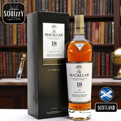 Macallan 18 Years Sherry Oak Single Malt Scotch whisky 700mL