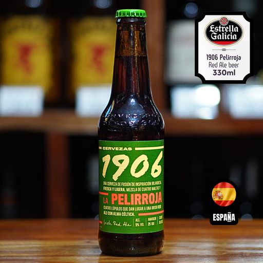 Estrella Galicia 1906 Pelirroja Irish Ale Beer 330mL