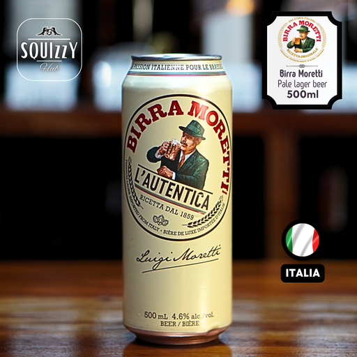 Birra Moretti Italian Lager beer 500ml