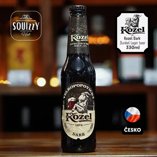 Kozel Černý (Dark) Czech beer 330ml