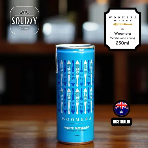 Woomera Sweet Moscato White wine can 250ml