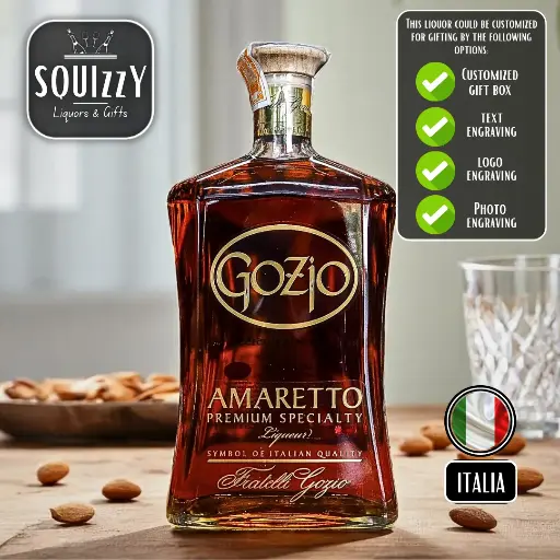 Gozio Amaretto Italian Liqueur 1L