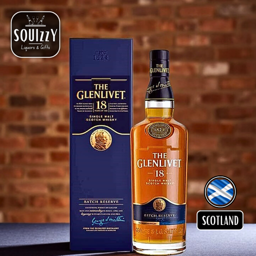 Glenlivet 18 Years Single Malt Scotch whisky 700mL