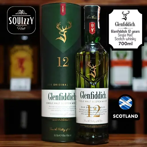 Glenfiddich 12 years Single Malt scotch whisky 700mL